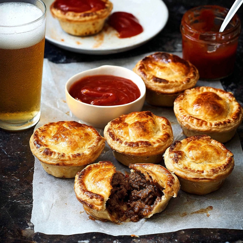 Party Pies (Aussie Mini Beef Pies) Recipe - Recipe Image
