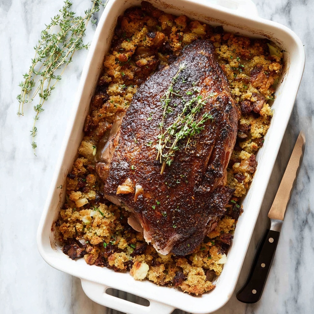 Cajun Baked Turkey Breast and Dressing (Stuffing) Recipe - Recipe Image