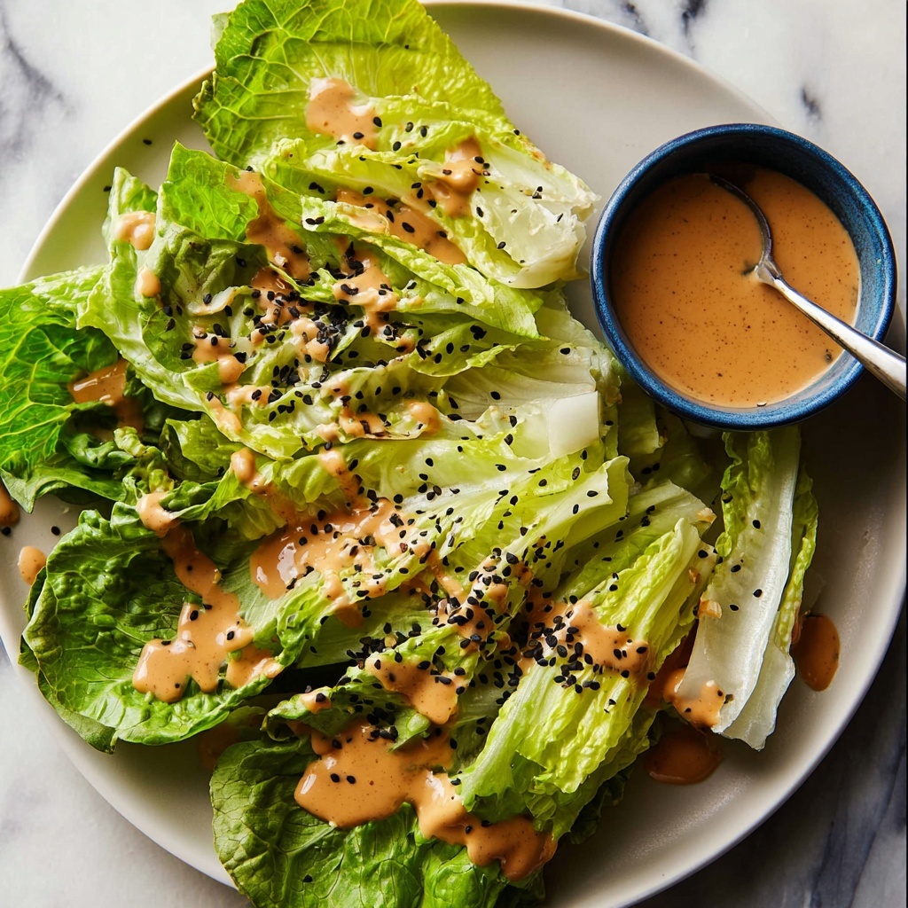 Spicy Joint's Creamy Sesame Sauce with Lettuce Salad Recipe - Recipe Image