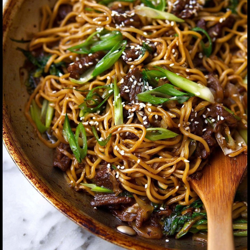 Quick Asian Beef Ramen Noodles Recipe - Recipe Image