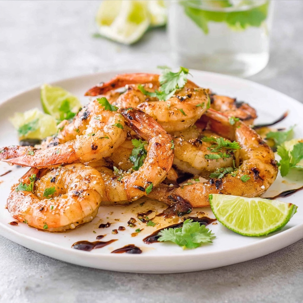 Asian Grilled Shrimp with Sweet Soy and Lime Recipe - Recipe Image