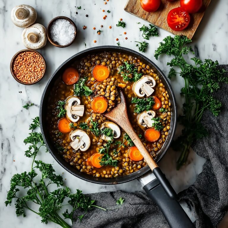 Vegan Lentil Mushroom Stew Recipe