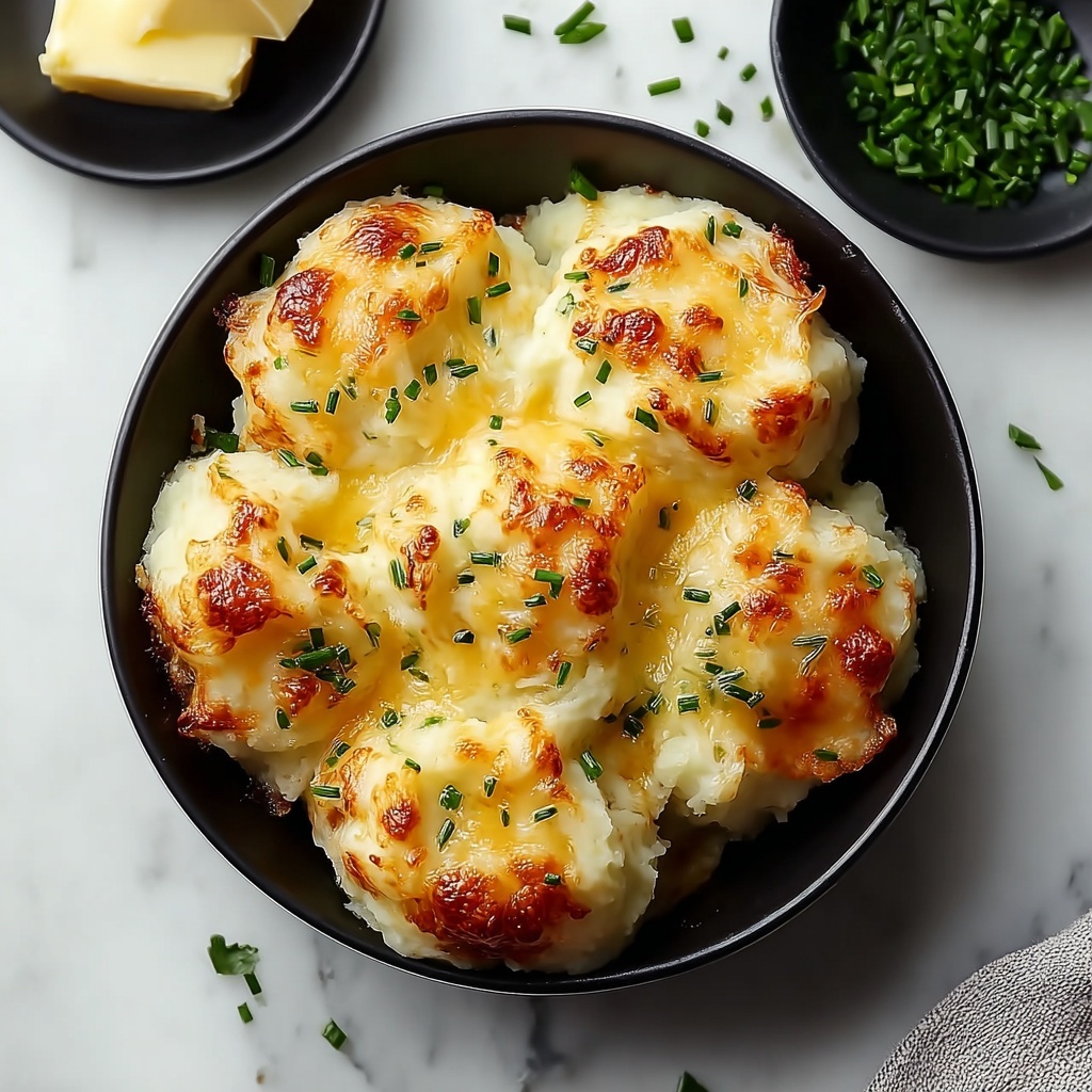 Golden Cheesy Mashed Potato Puffs Recipe - Recipe Image