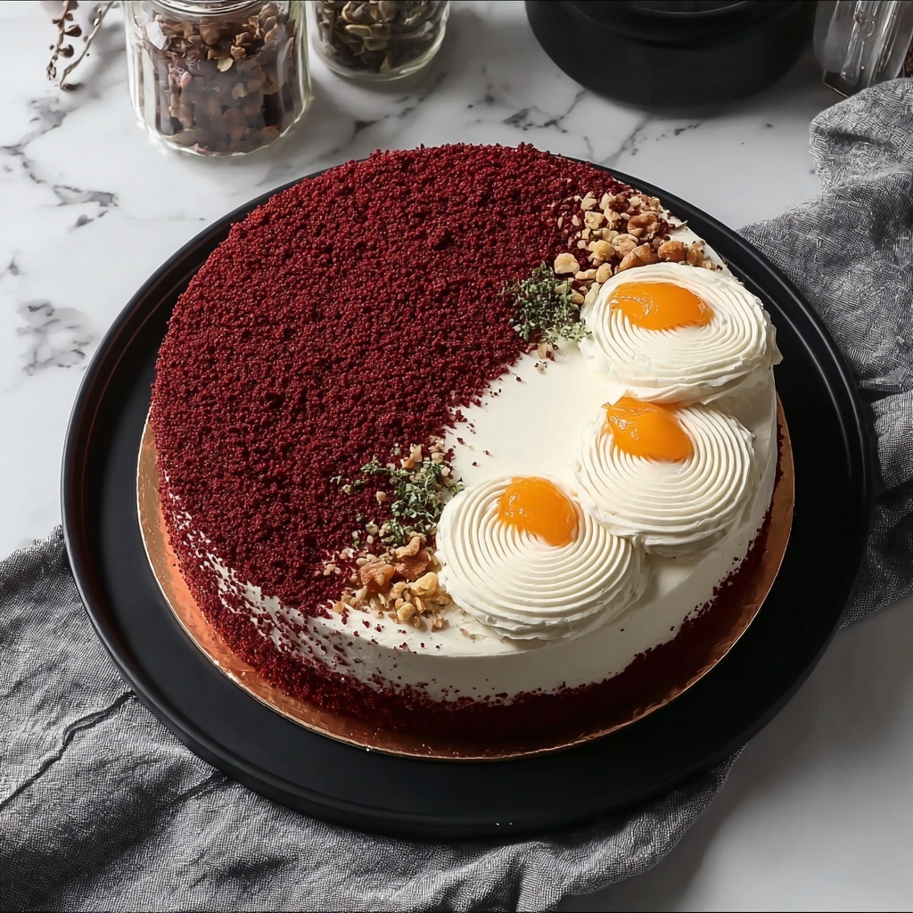 Red Velvet Cake with Cream Cheese Frosting Recipe - Recipe Image