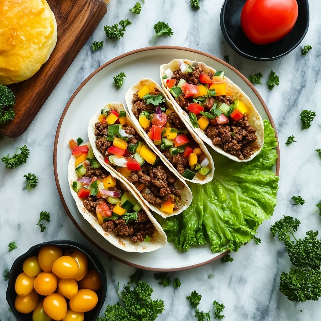 Vegan Cheeseburger Wraps with Plant-Based Meat Recipe - Recipe Image