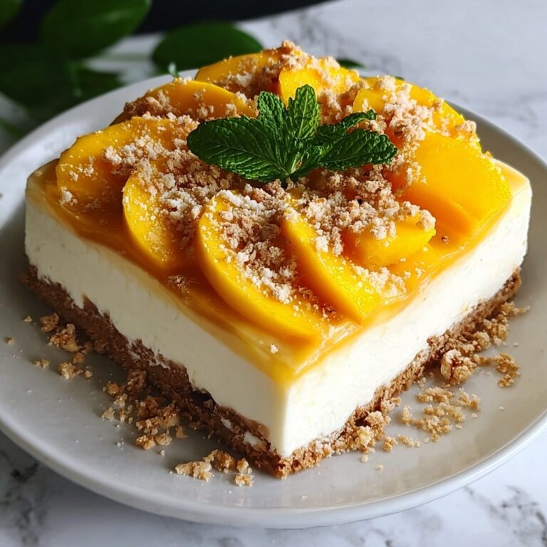 Vegan Mango Cheesecake Bars Recipe