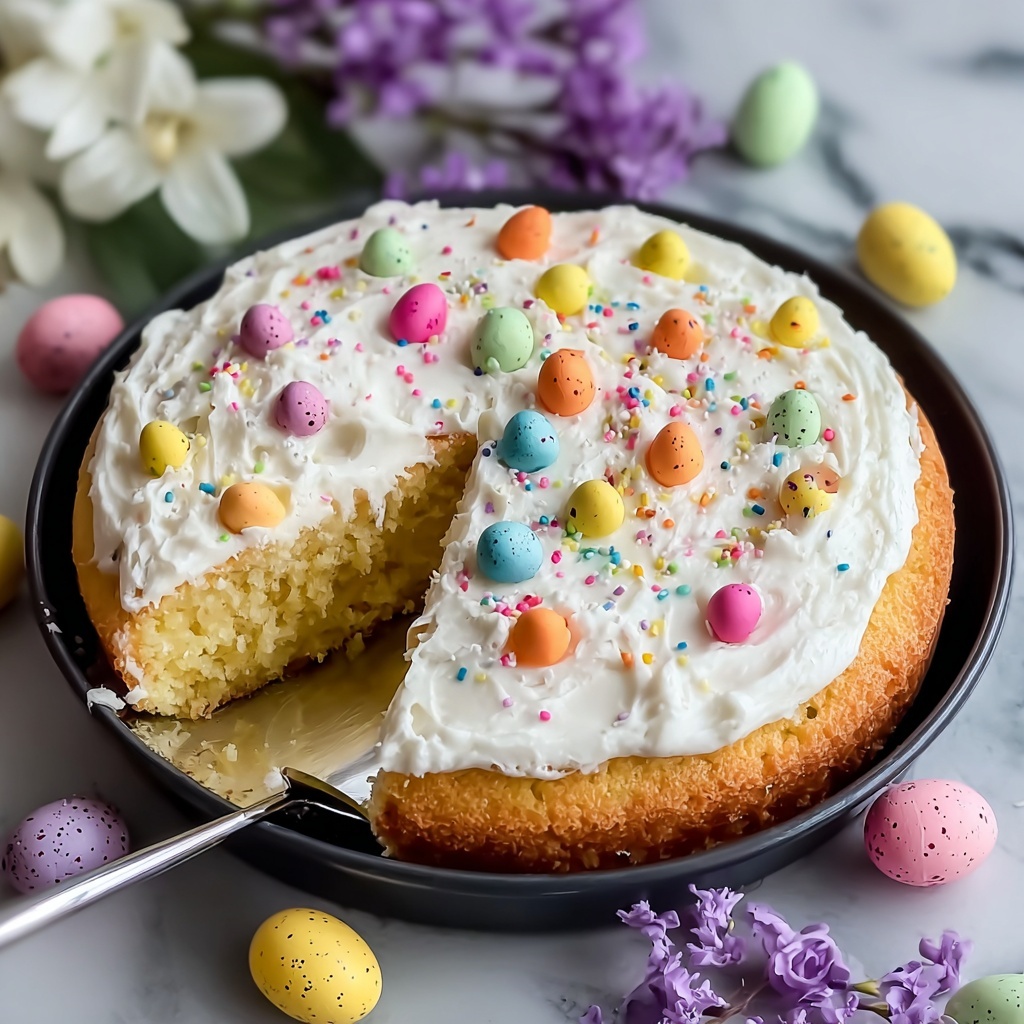 Easter Poke Cake Recipe - Recipe Image