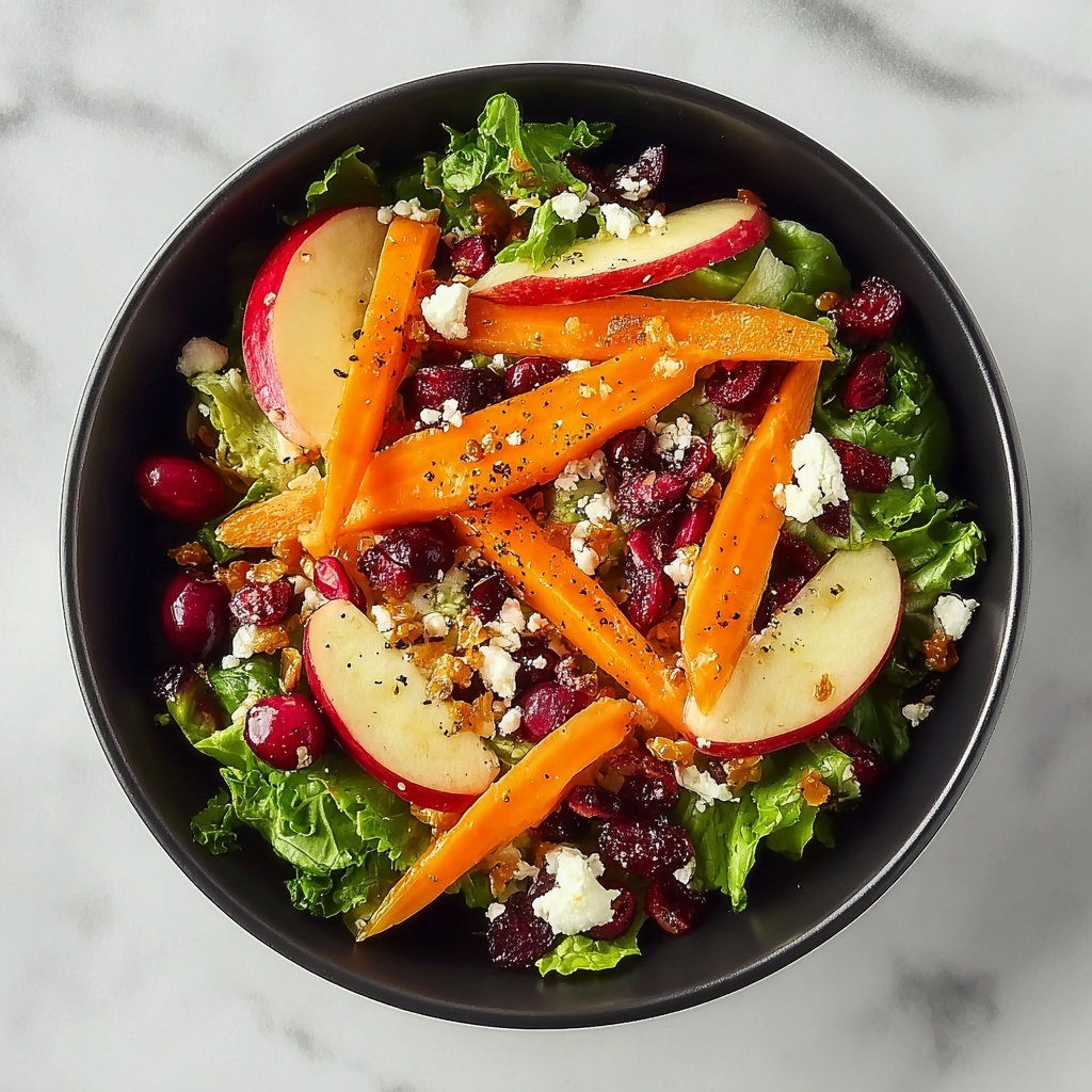 Refreshing Apple Cranberry Carrot Salad Recipe - Recipe Image