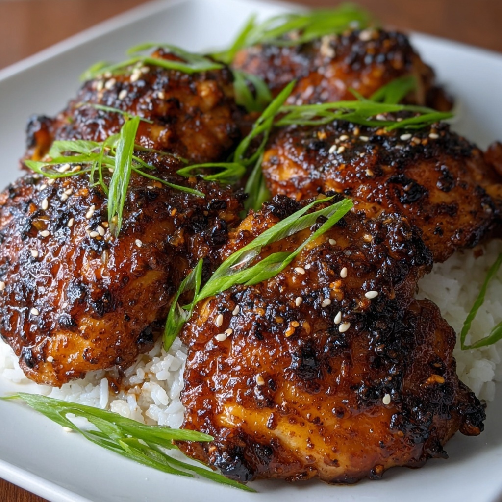 Sweet and Savory Grilled Bourbon Chicken Recipe - Recipe Image