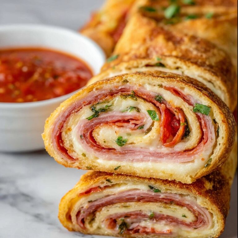Savory Meat and Cheese Stromboli Sandwich Recipe