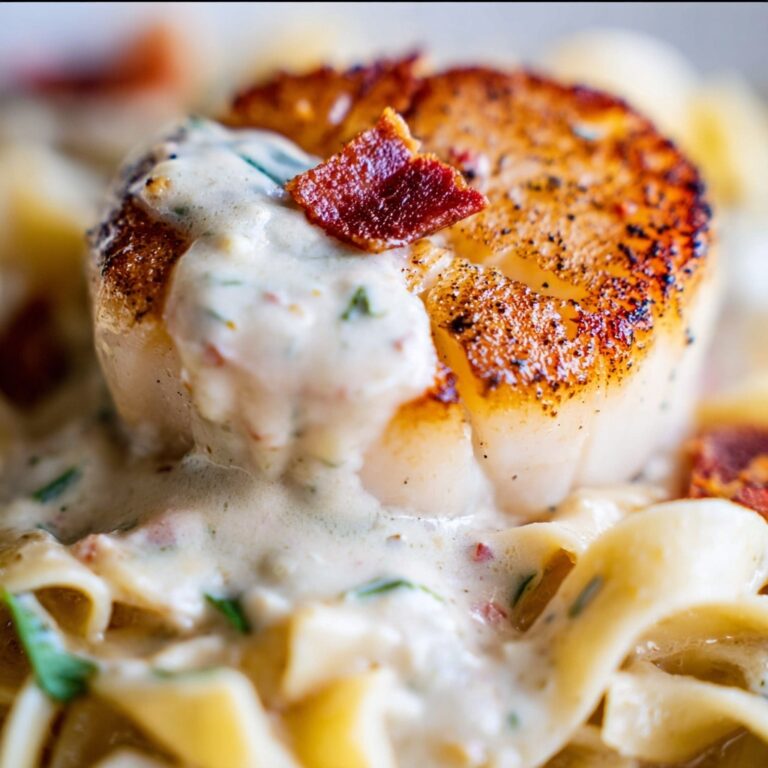 Scallops Pan Seared in Creamy Champagne Sauce Recipe