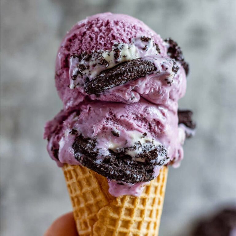 Black Raspberry Oreo Ice Cream Recipe