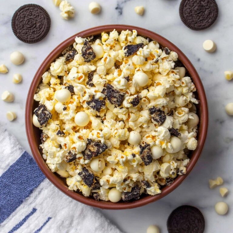 Cookies and Cream White Chocolate Popcorn Recipe
