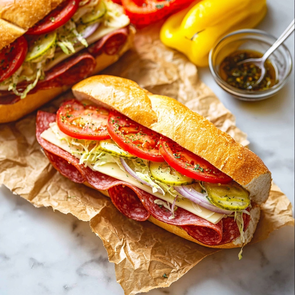 Italian Sub Sandwich Recipe - Recipe Image