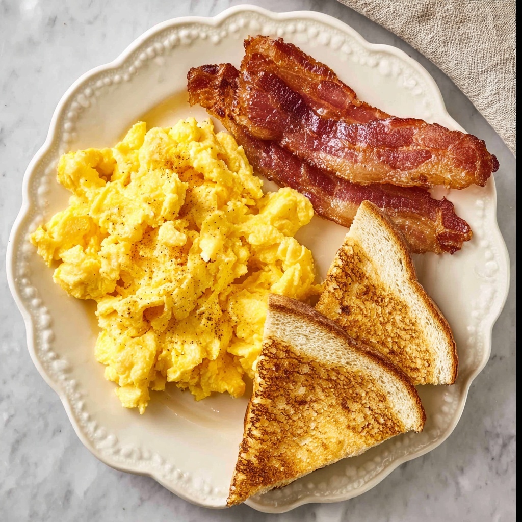 Creamy Cheddar Ham and Veggie Scrambled Eggs Recipe - Recipe Image