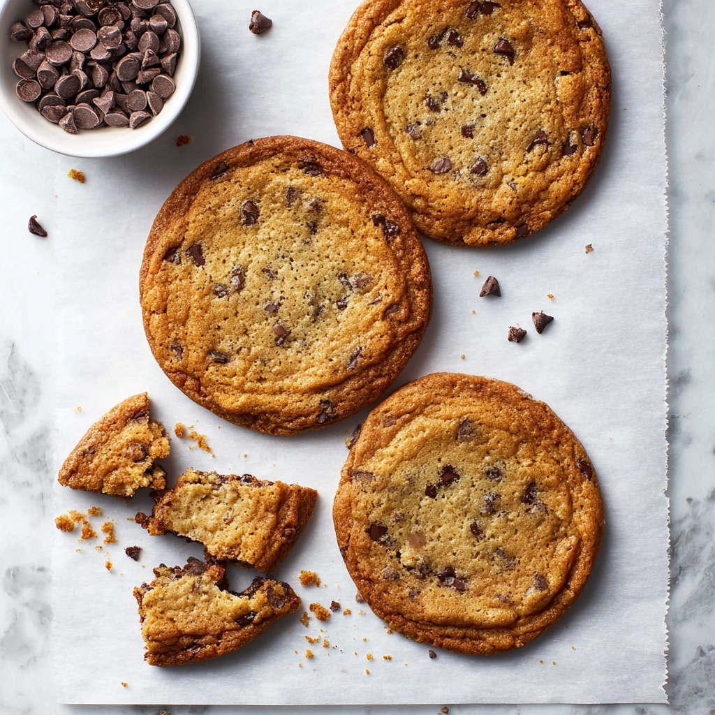 Brown Sugar Chocolate Chip Cookies (Thin and Crispy) Recipe - Recipe Image