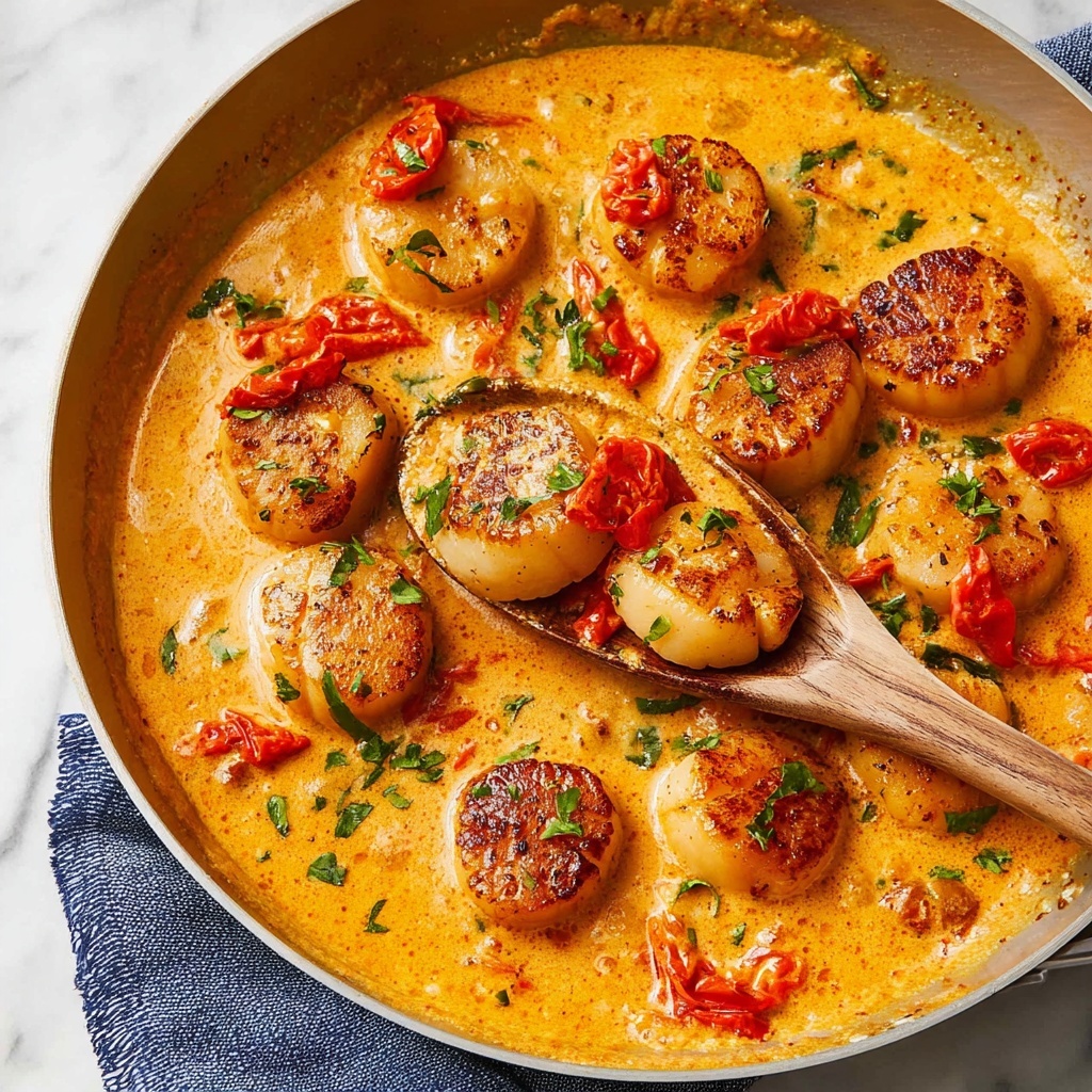 Creamy Garlic Scallops Recipe - Recipe Image