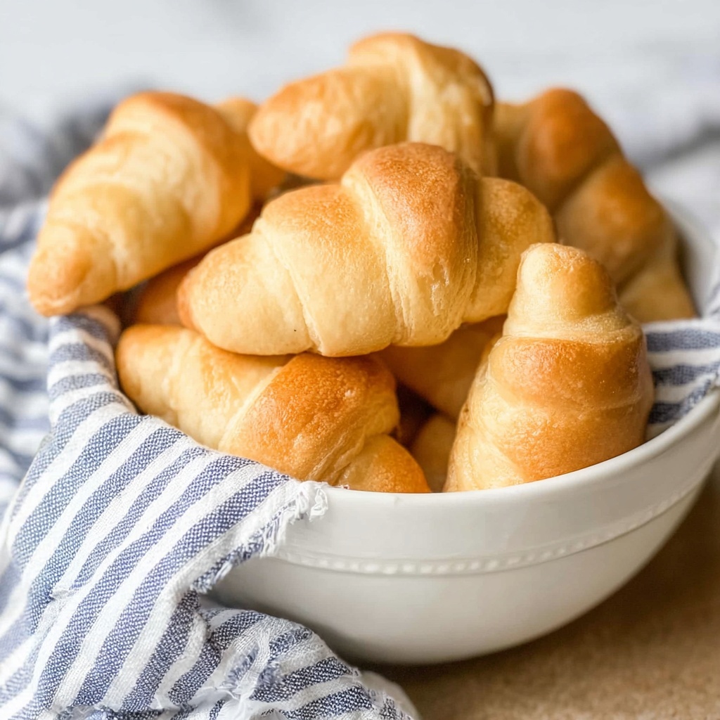 Homemade Crescent Rolls with Honey Butter Recipe - Recipe Image