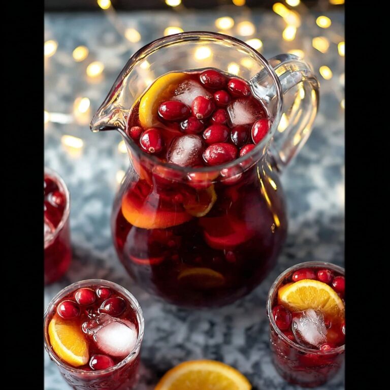 Christmas Sangria (Orange Cranberry Sangria) Recipe