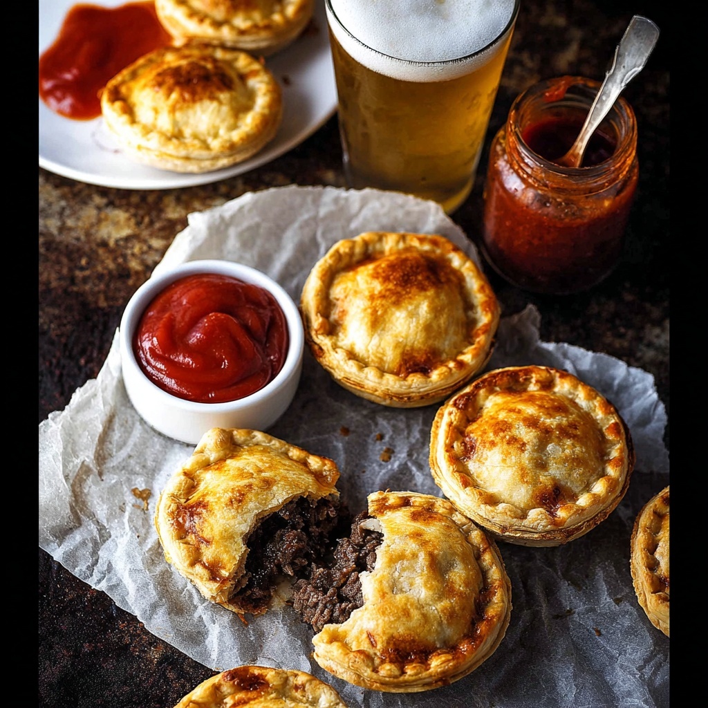 Party Pies (Aussie Mini Beef Pies) Recipe - Recipe Image