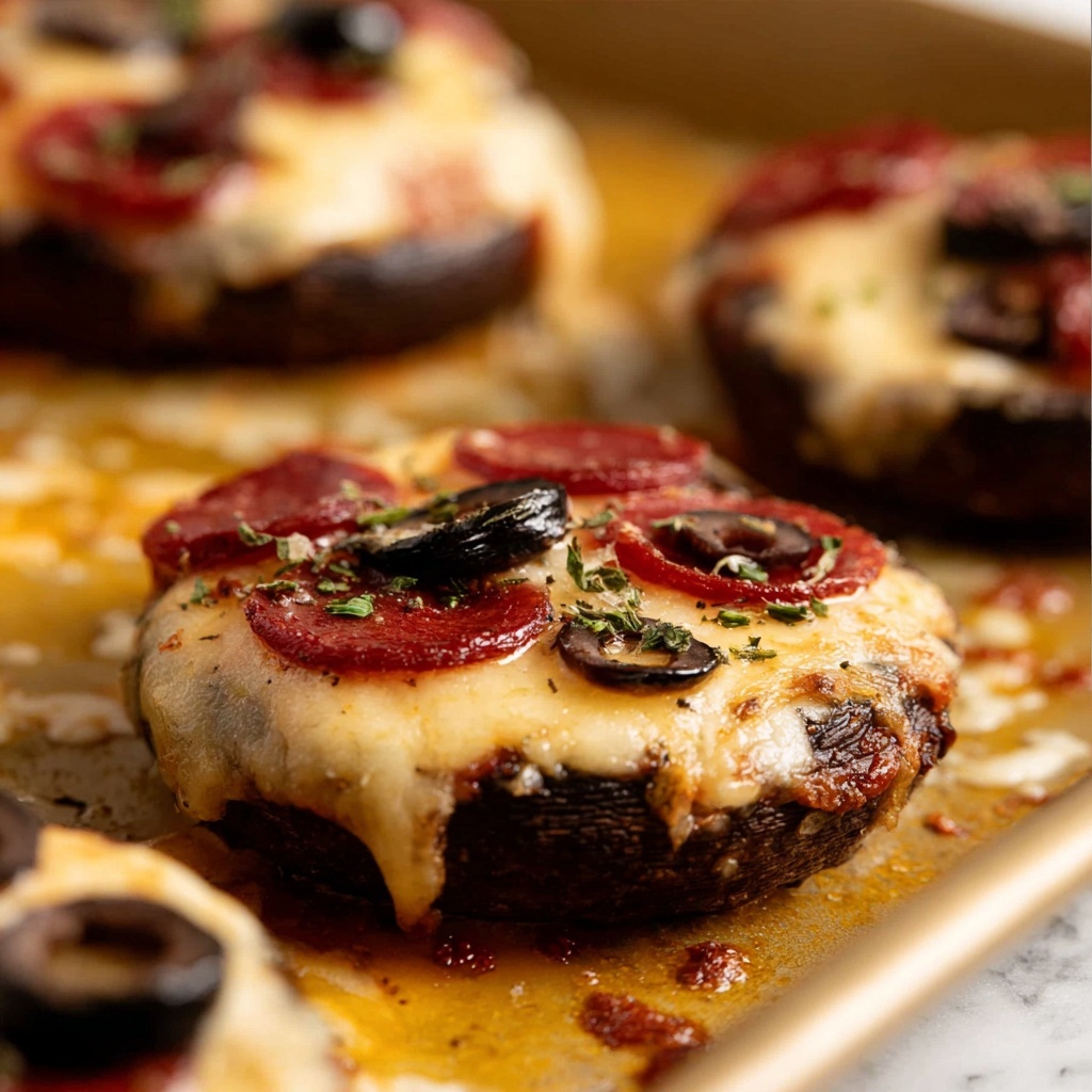 Pizza Stuffed Mushrooms Recipe - Recipe Image