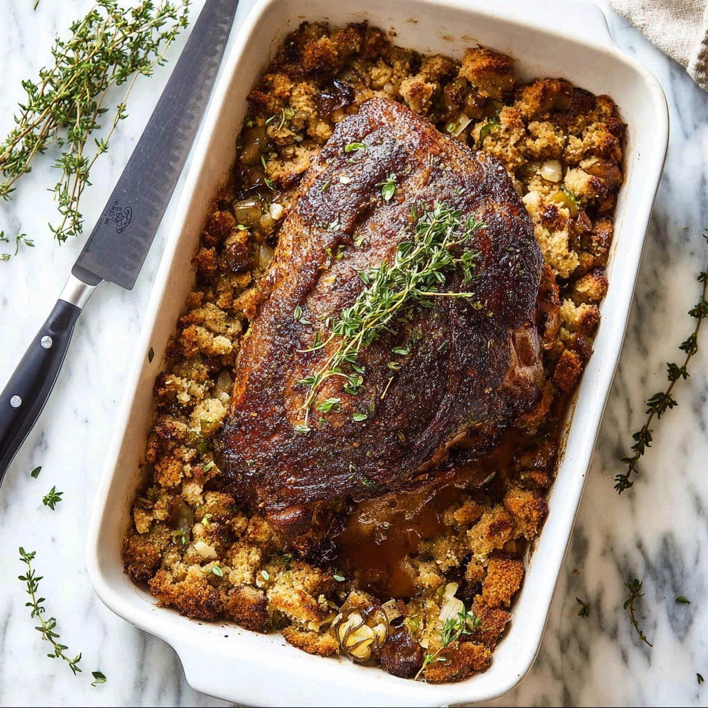 Cajun Baked Turkey Breast and Dressing (Stuffing) Recipe - Recipe Image