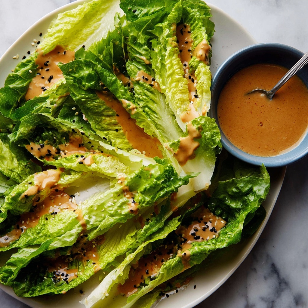 Spicy Joint's Creamy Sesame Sauce with Lettuce Salad Recipe - Recipe Image