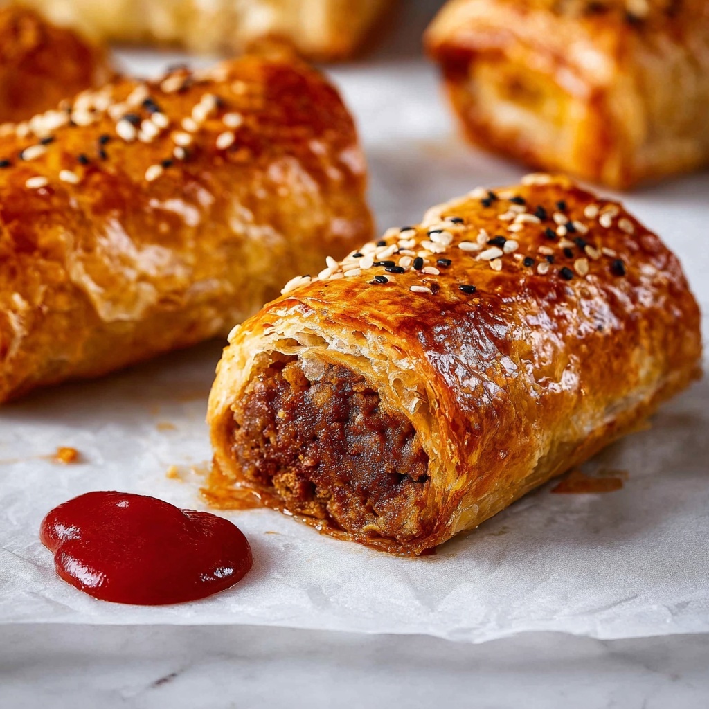 B85 Beef Sausage Rolls with Jalapeño and Cheese Recipe - Recipe Image