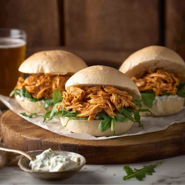 Slow Cooker Honey Buffalo Chicken Sliders Recipe