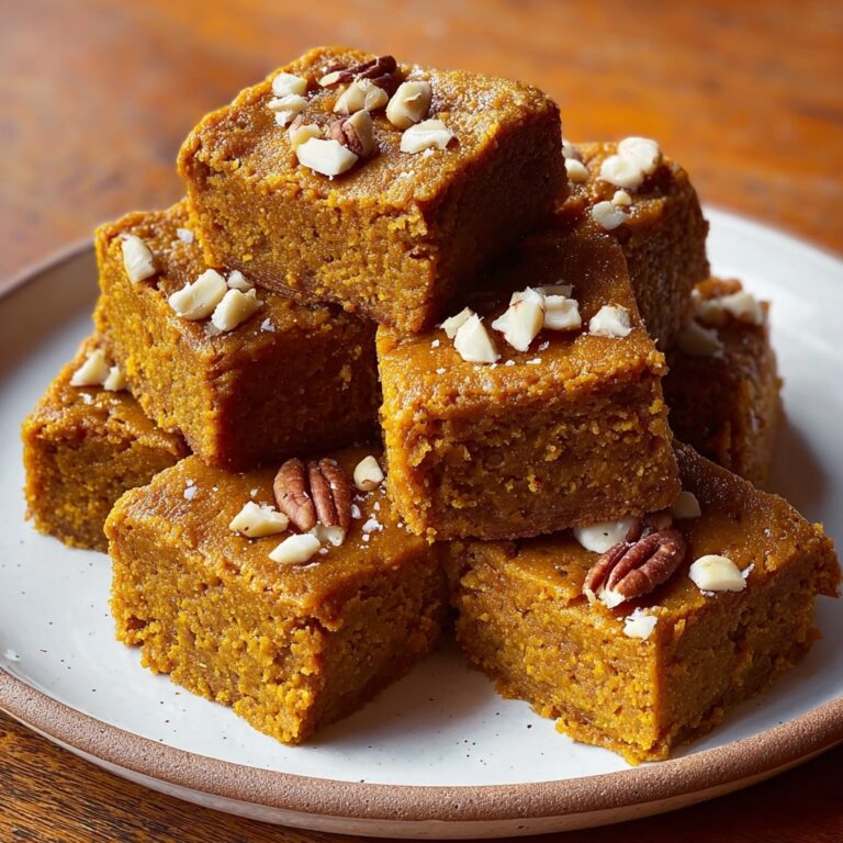 Spiced Baked Pumpkin Blondies Recipe
