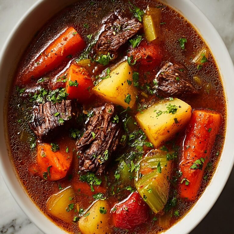 Savory Hearty Slow-Cooked Beef Stew Recipe