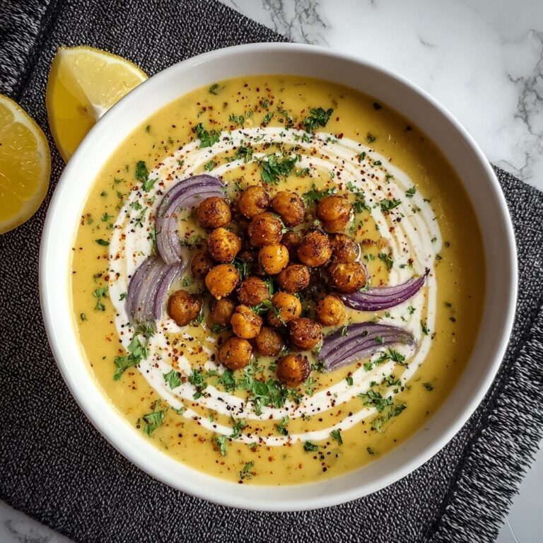 Creamy Garlic Chickpea Soup Recipe
