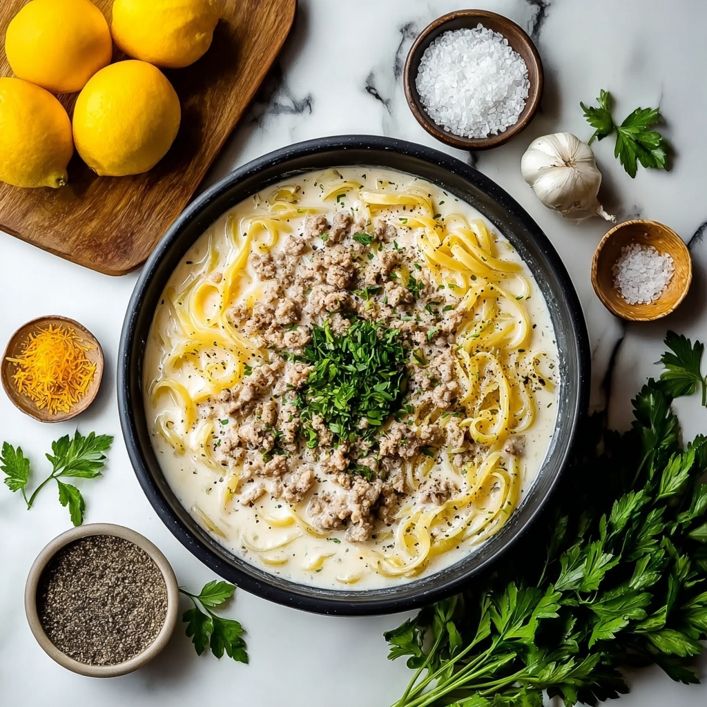 Creamy Ground Beef Pasta Recipe - Recipe Image