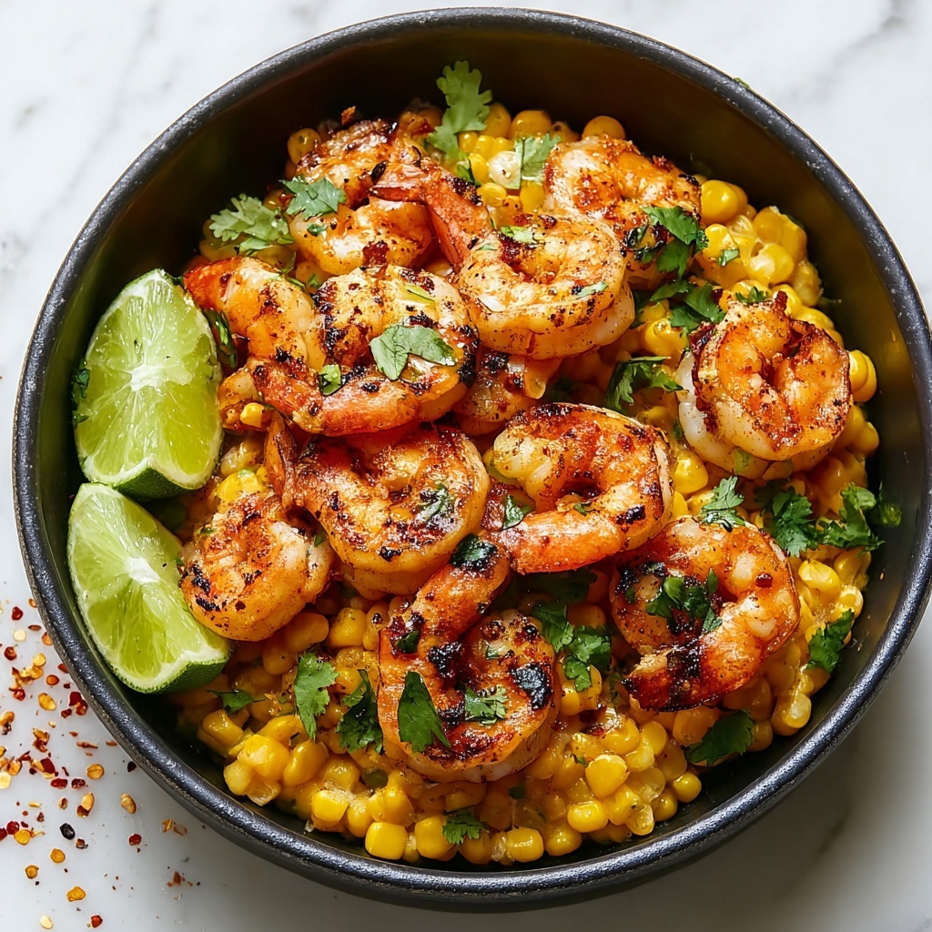 Mexican Street Corn and Shrimp Recipe - Recipe Image