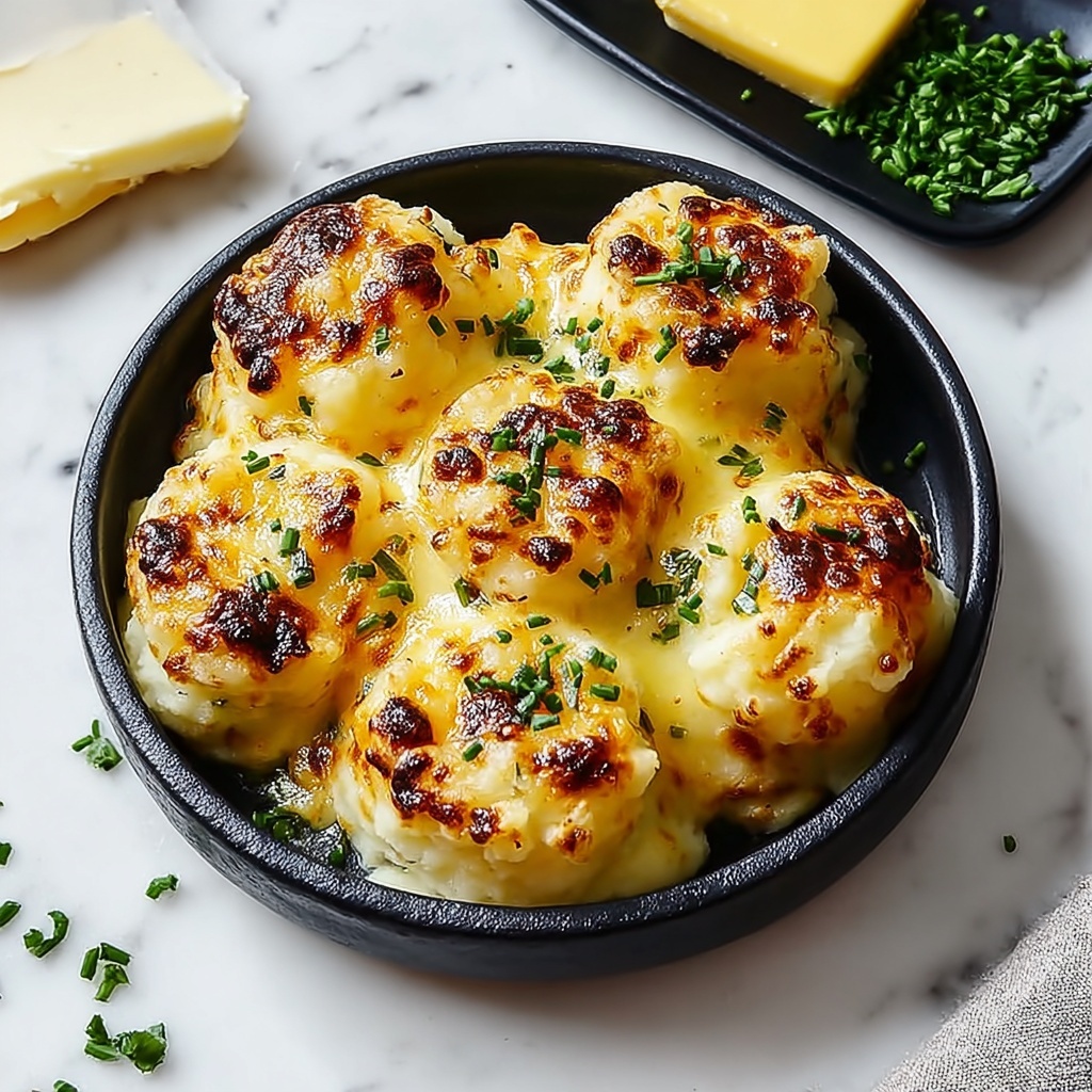 Golden Cheesy Mashed Potato Puffs Recipe - Recipe Image