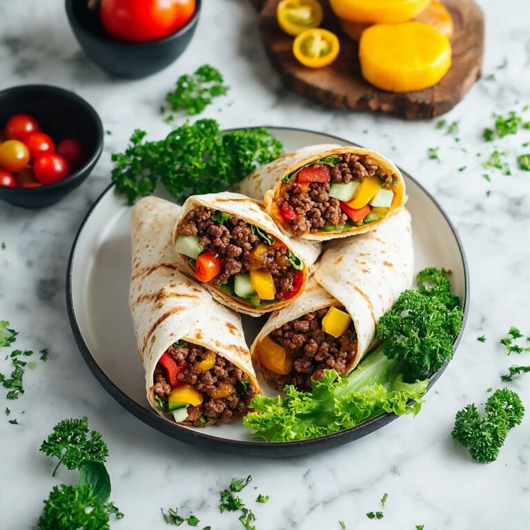 Vegan Cheeseburger Wraps with Plant-Based Meat Recipe
