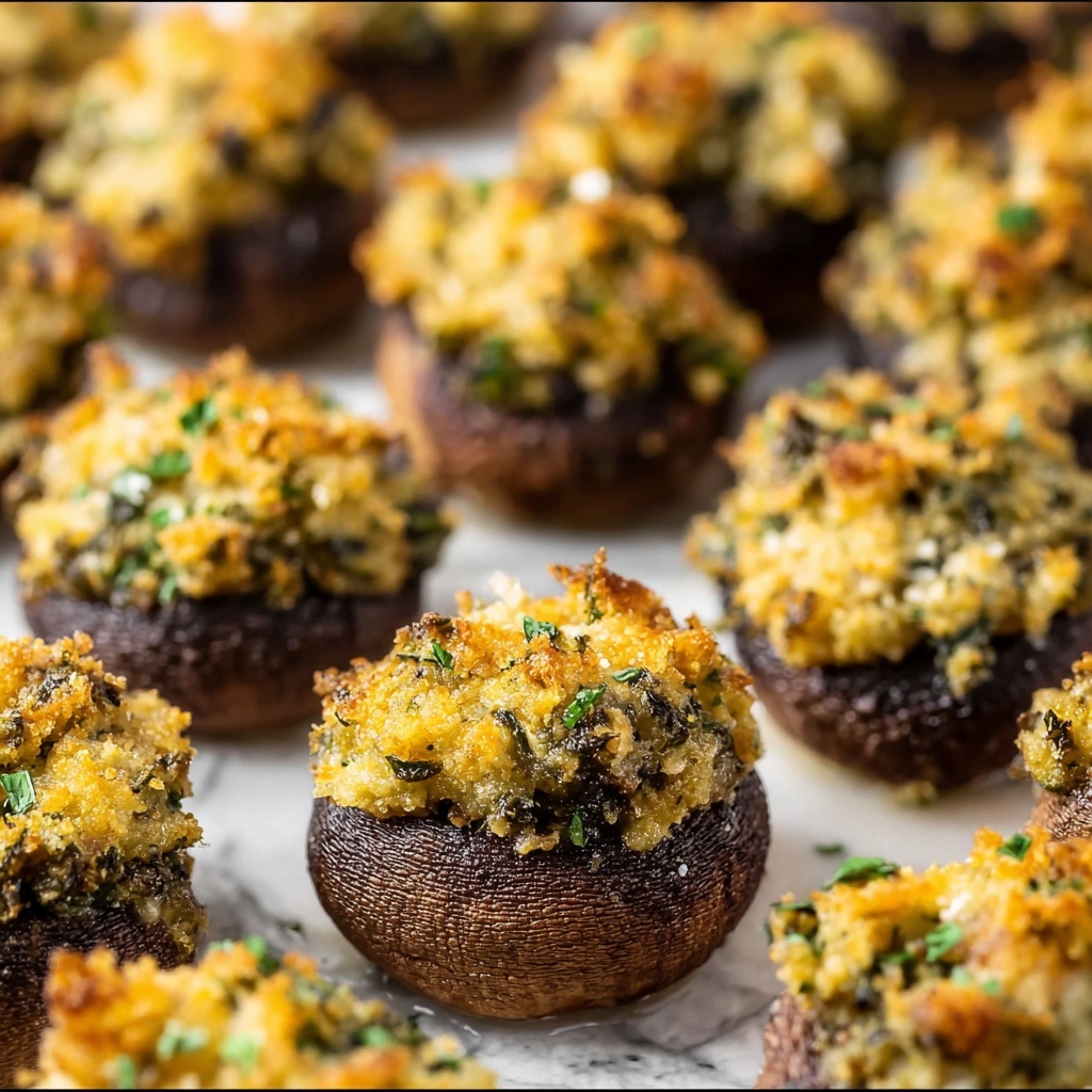 Spinach and Artichoke Stuffed Mushrooms Recipe - Recipe Image