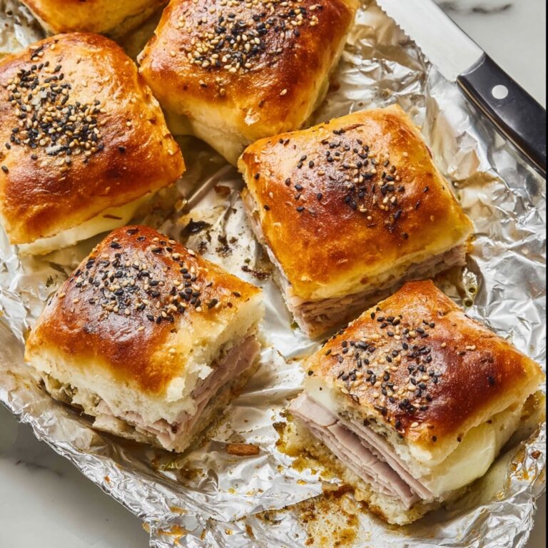 Turkey Sliders with Swiss Cheese and Everything Bagel Seasoning Recipe