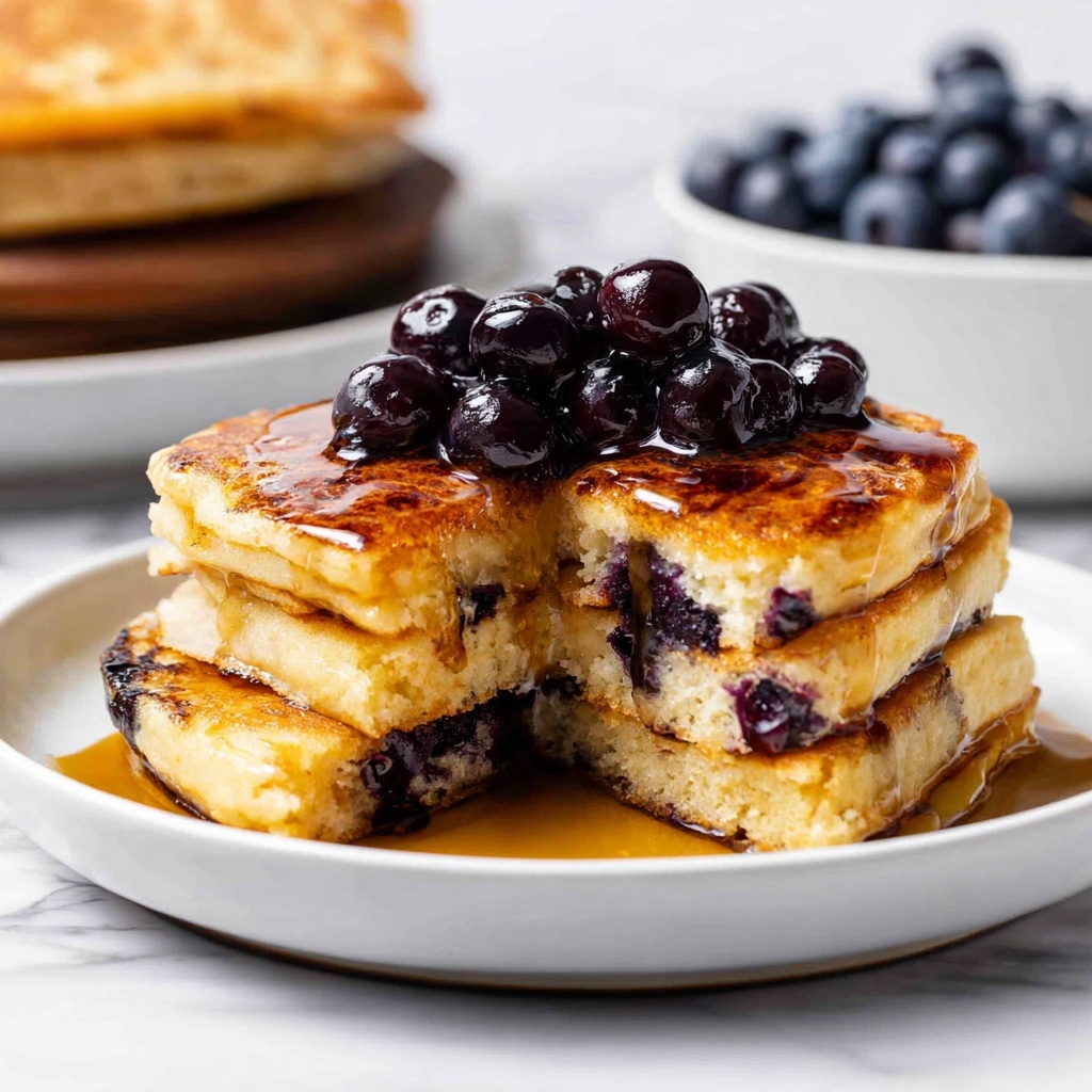 Blueberry Sheet Pan Pancakes Recipe - Recipe Image