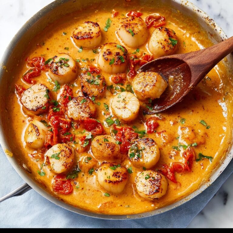 Creamy Garlic Scallops Recipe