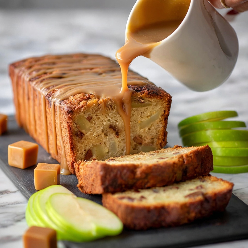 Caramel Cheesecake Stuffed Apple Bread Recipe - Recipe Image