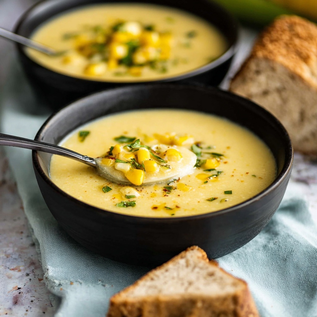 Cold Corn Soup for Summer Recipe - Recipe Image