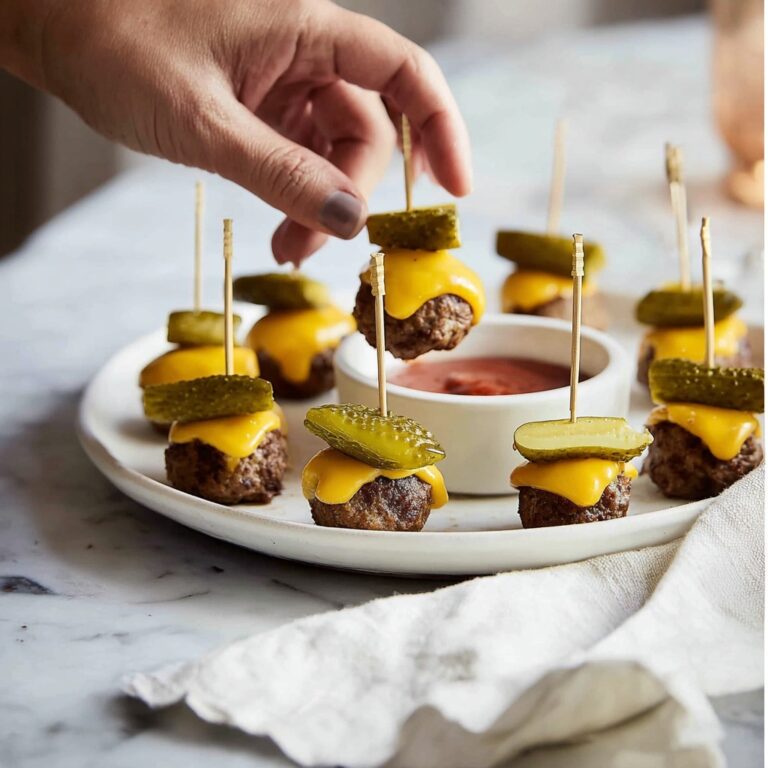 Cheeseburger Party Meatballs Recipe
