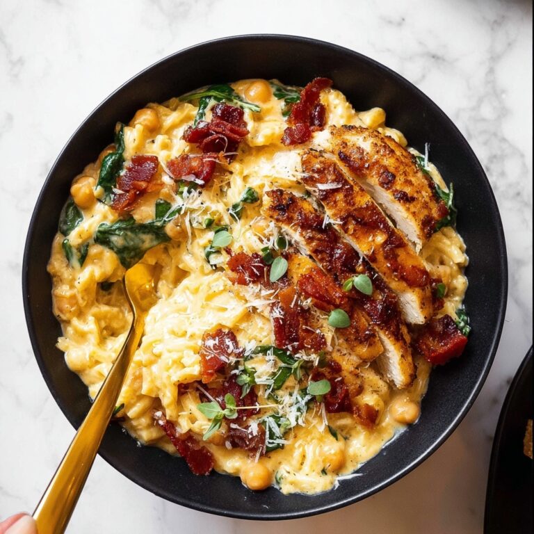 One-Pot Chicken Risoni with Crispy Salami Recipe