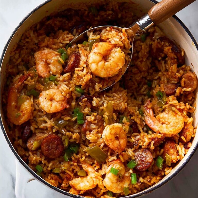 Easy Jambalaya with Bacon, Sausage, Chicken, and Shrimp Recipe
