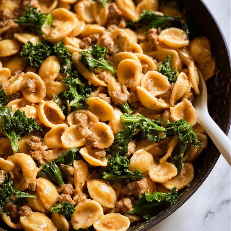 Orecchiette Sausage Pasta in Creamy Tomato Sauce Recipe