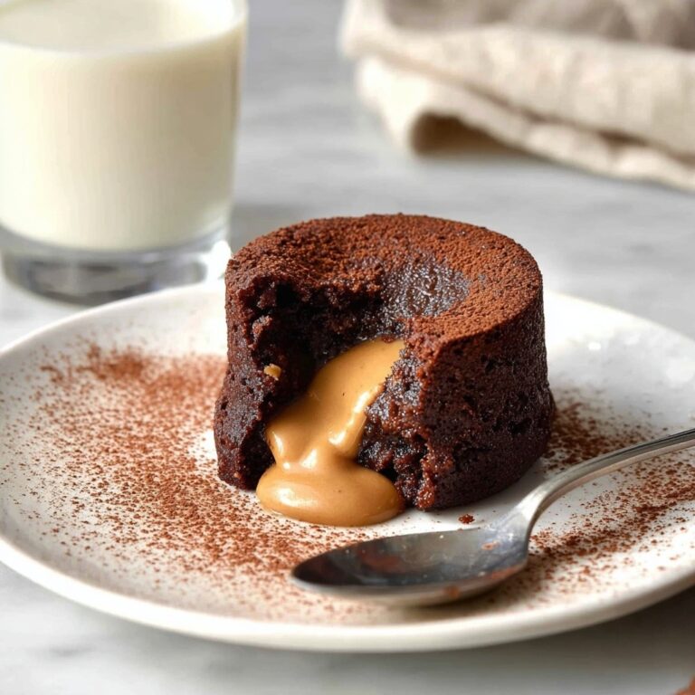 Peanut Butter Chocolate Molten Lava Cake Recipe