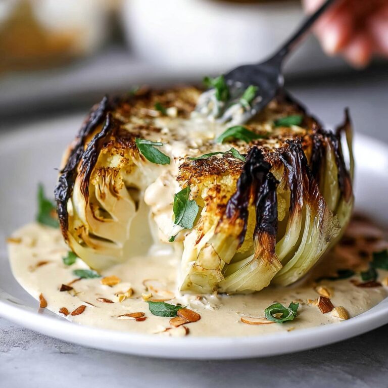 Roasted Cauliflower with Almond Sauce Recipe