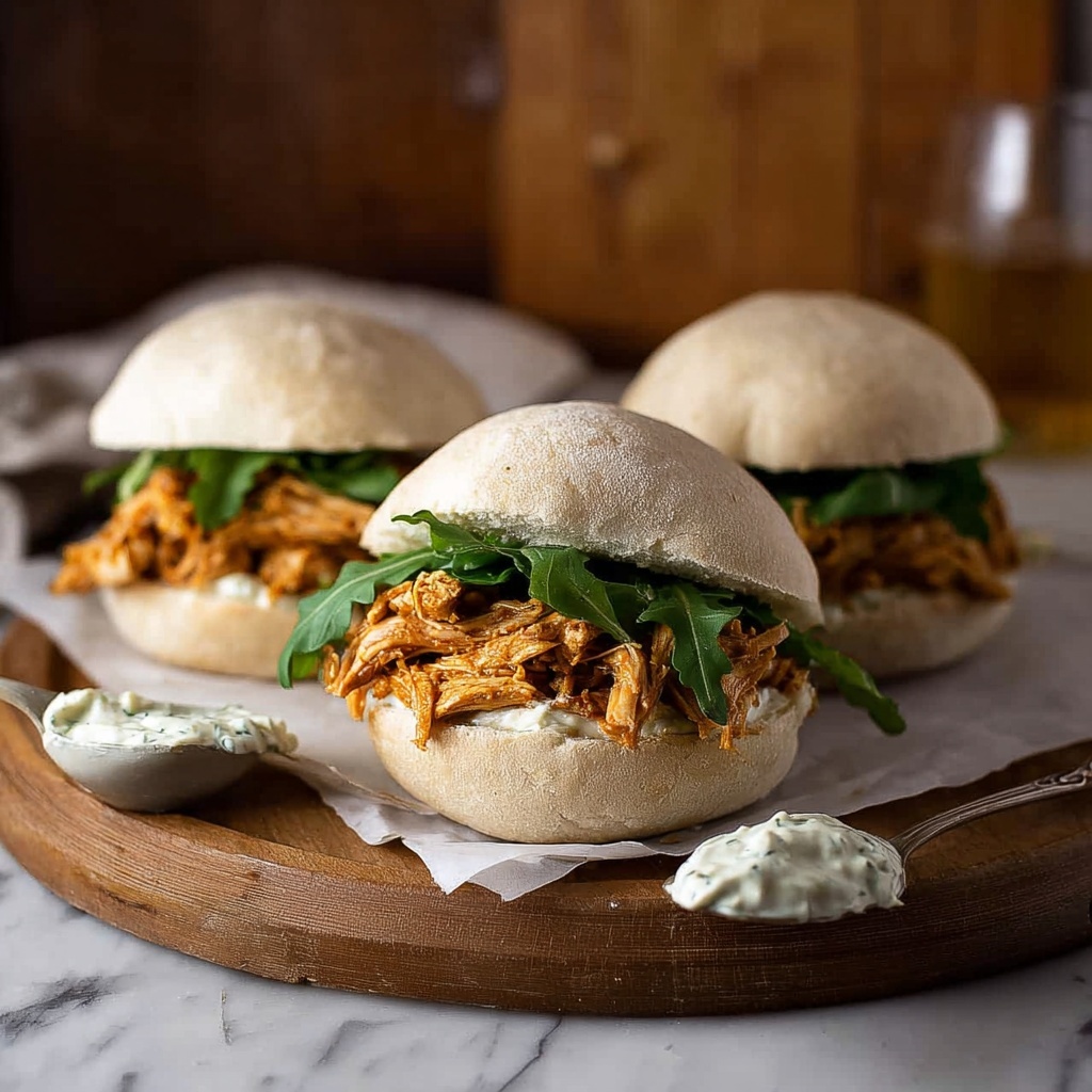Slow Cooker Honey Buffalo Chicken Sliders Recipe - Recipe Image