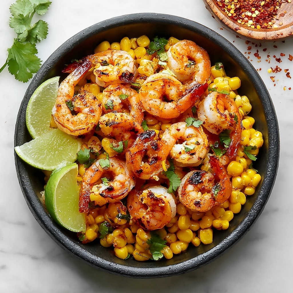 Mexican Street Corn and Shrimp Recipe - Recipe Image